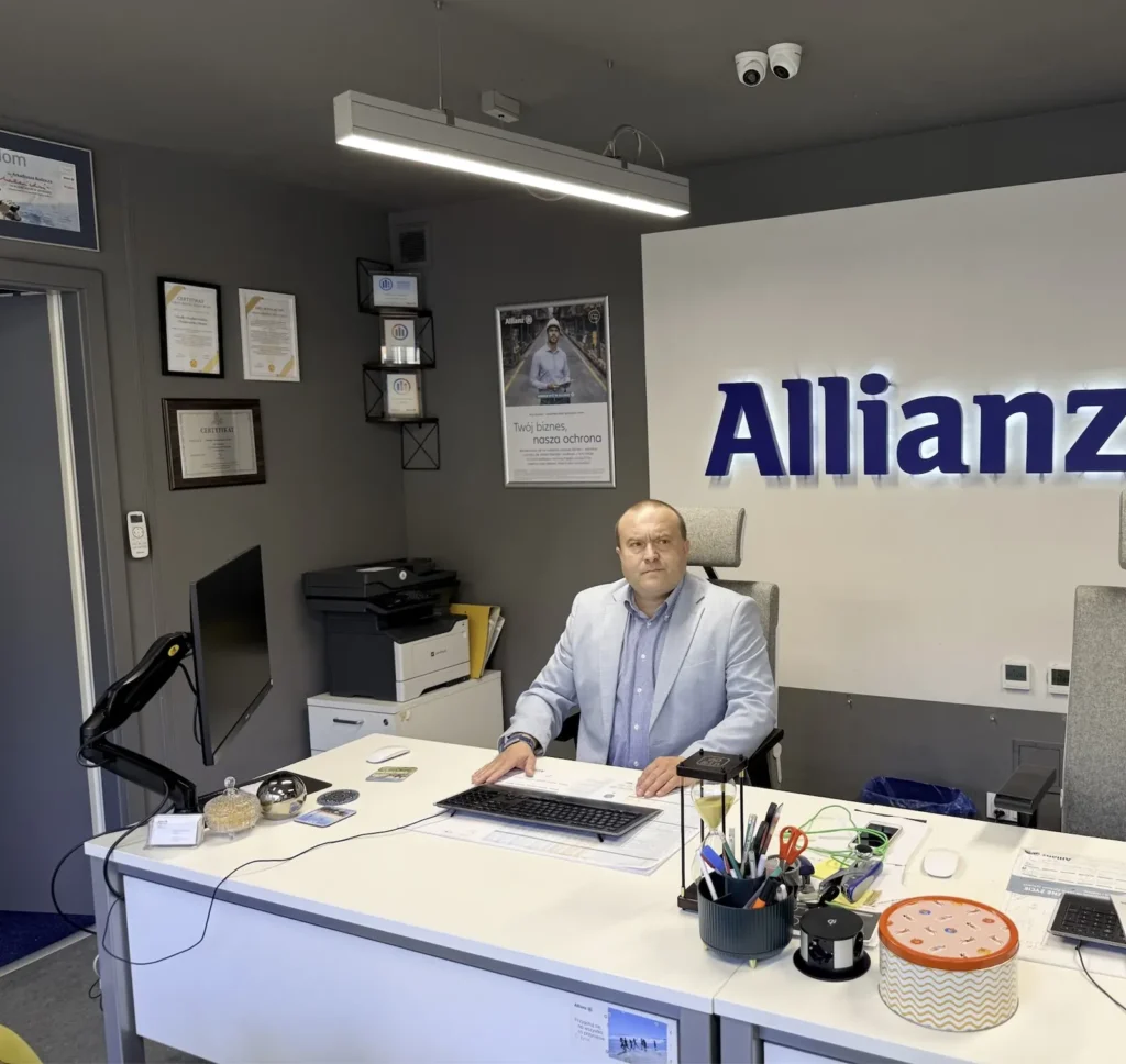 Wnętrze punktu obsługi Allianz w Katowicach